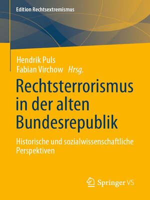 cover image of Rechtsterrorismus in der alten Bundesrepublik